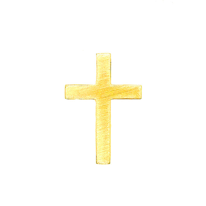 Ασημένιος (925) κλασσικός σταυρός, χωρίς χαλκά , μικρό μέγεθος.